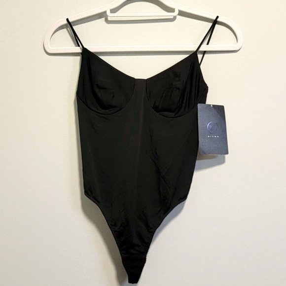 Vintage LA PERLA Ritmo Black Bodysuit w/ Jeweled & Beaded Back   Size 44/8 - Picture 2 of 11